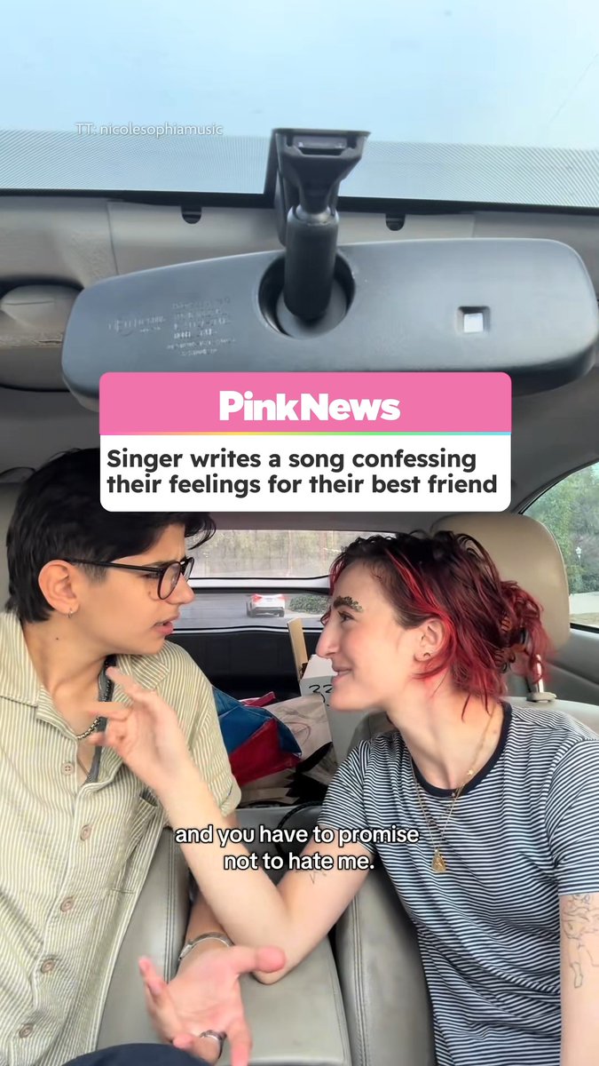 Singer-songwriter @nicolesophiamusic has shared a video to her social media sharing the moment she and her best friend shared their feelings for each other. In the video, Nicole Sophia shares a song that she wrote for her best friend: "You're gonna listen to a song that I wrote and you have to promise not to hate me." She said it's a song about their friendship, but her friend realised quickly that it was about more than that...