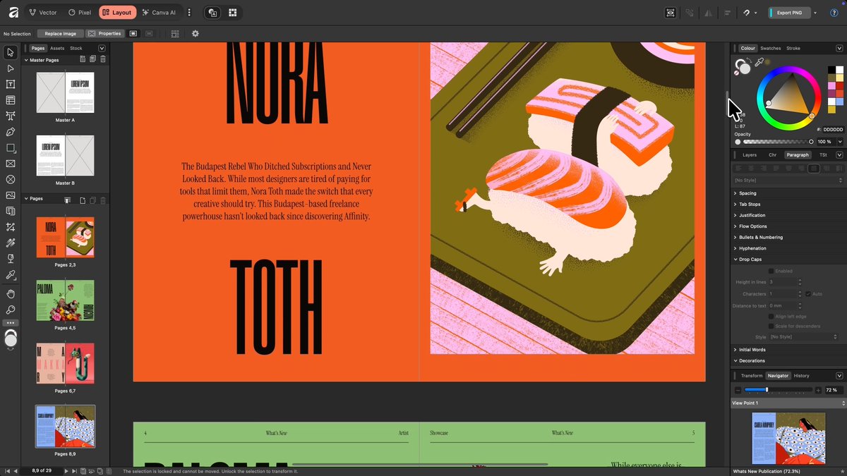 Where structure, speed and scalability meet creativity 🤩 With Smart Master Pages, you build it once and let it run. No duplicated work, no formatting spirals. Drop in a new master, let AutoFlow handle the heavy lifting &amp; watch the whole doc stay in sync: