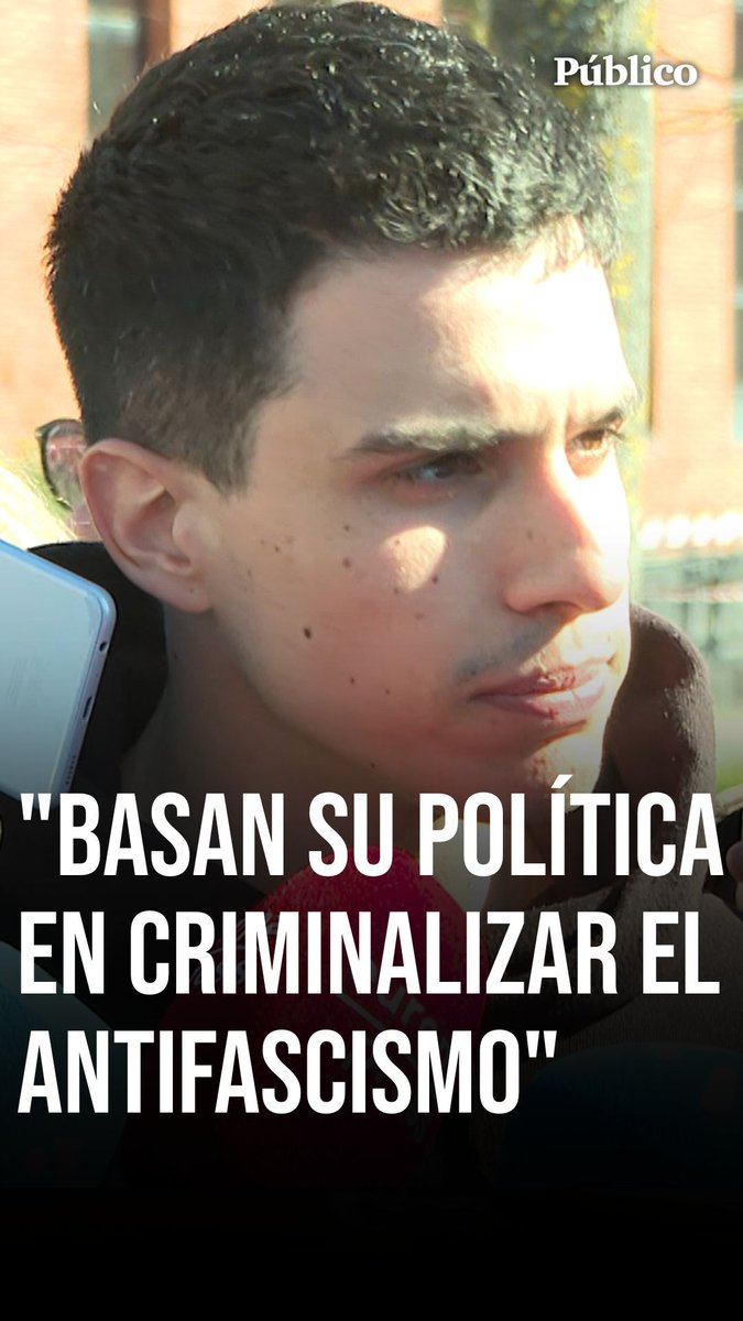 🎥 Aimar Núñez, portavoz de la manifestación estudiantil, ha cargado contra la presencia de Vox en el campus de la Universidad del País Vasco: “La universidad debe ser un bastión del antifascismo”