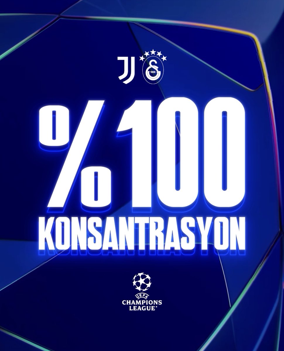 📲 Galatasaray'dan Juventus maçı öncesi "Konsantrasyon" paylaşımı 👇