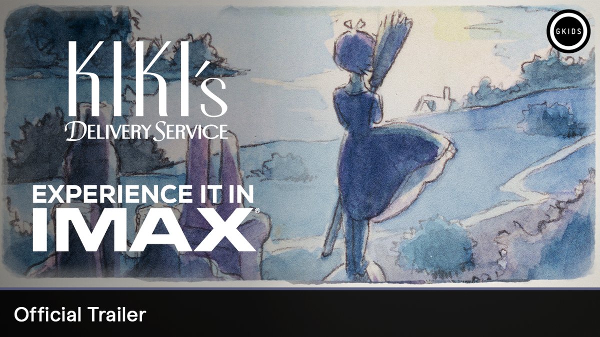 Find your inspiration at IMAX. 🎀 For the first time ever, experience KIKI'S DELIVERY SERVICE in IMAX theatres starting March 13. Tickets on sale now.