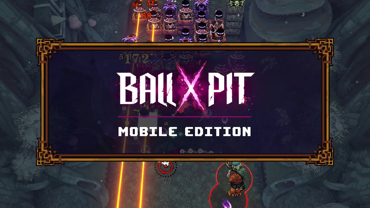 BALL x PIT is going MOBILE! 📱🏐 🗓️ Launching on iOS &amp; Android March 12 💸 Try-before-you-buy: try it for free, no ads! Love it? Unlock the full game with a single in-app purchase and keep BALLing forever! Pre-order now on the App Store and Google Play!