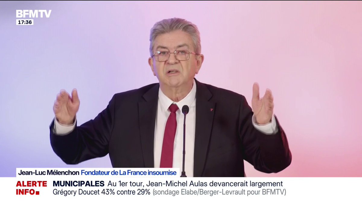 💬 "C'est vous la gauche et moi non ? C'est une blague ?" ➡️ Jean-Luc Mélenchon répond à François Hollande qui affirme qu"'il ne peut plus représenter pour la gauche quelque candidat qui puisse arriver au second tour"