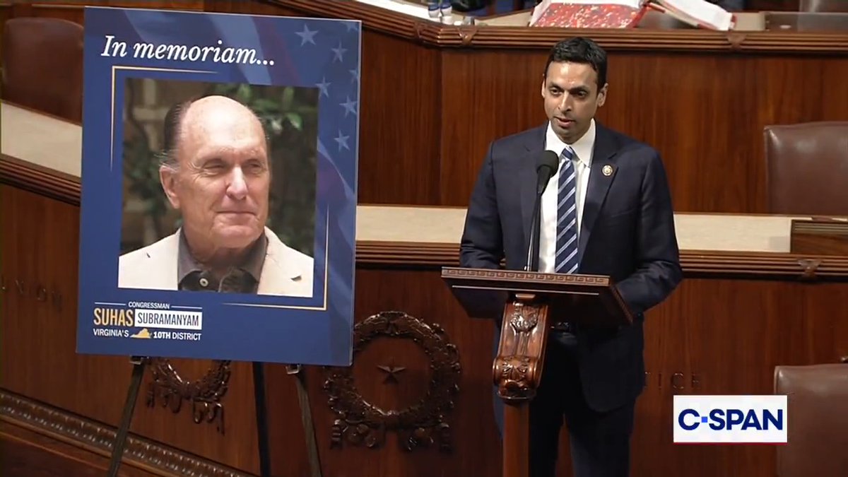 .Rep. Suhas Subramanyam (VA-10) commemorating the life of film star, Robert Duvall: "While we cannot get him back, we are left with an incredible legacy that he leaves behind."