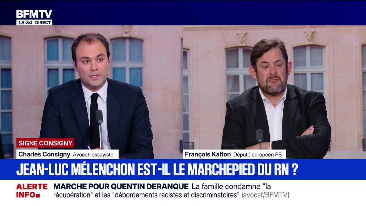 SIGNÉ CONSIGNY - "Je pense que le RN grimpe parce que les Français ont envie d'une alternance", estime Charles Consigny