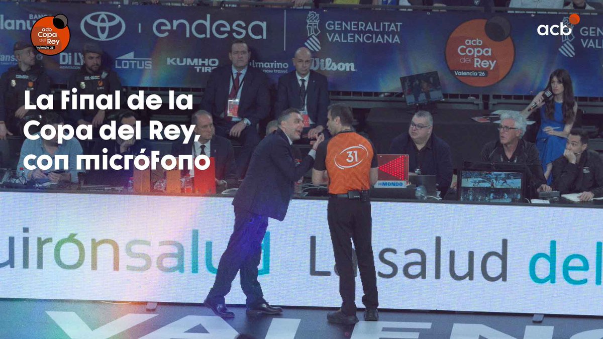 🎙️ Hay formas y formas de vivir una FINAL de la #CopaACB, pero sabemos que esta... es una de vuestras favoritas. Acompañamos a CARLOS PERUGA, árbitro PRINCIPAL del partido, en un duelo cargado de intensidad. ¡El MICRÓFONO de la FINAL! | 𝐢𝐧𝐬𝐢𝐝𝐞 𝐚𝐜𝐛 |