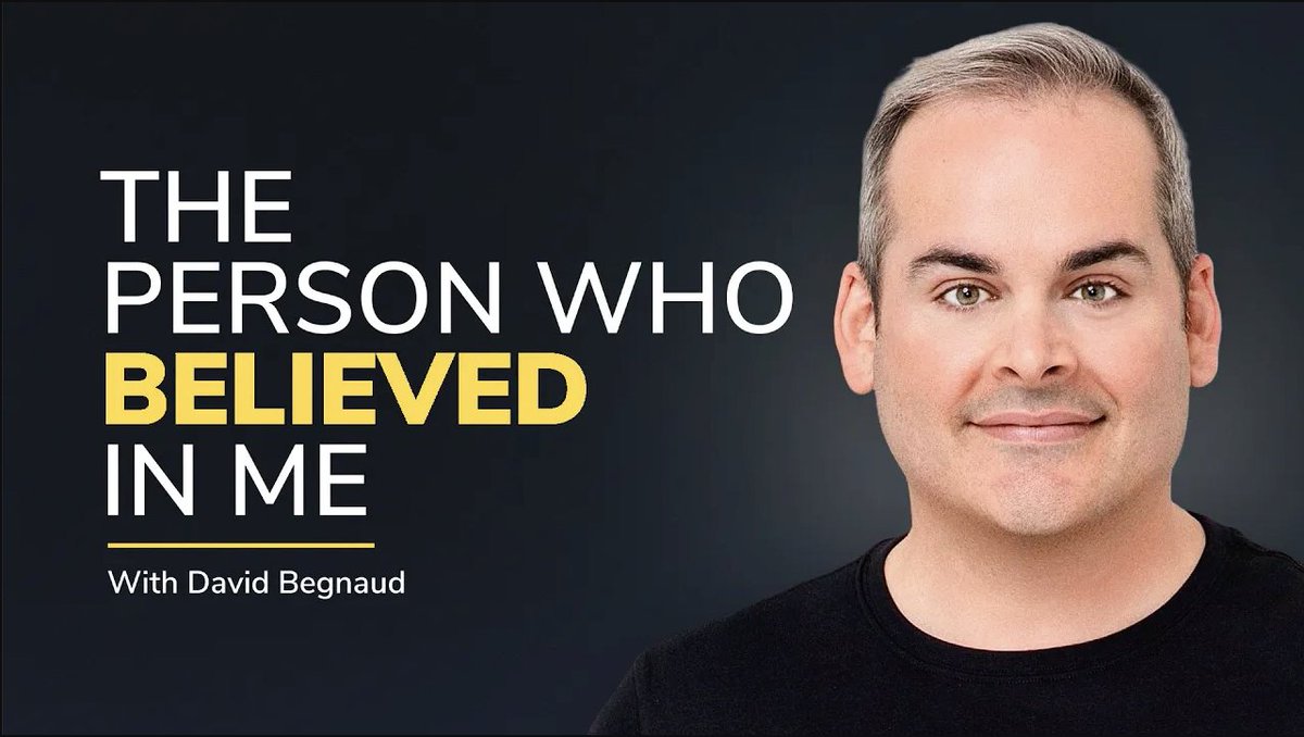 I asked some of the most successful people one question: Who believed in you before the world did? I’m excited to share my new podcast, The Person Who Believed in Me, about those who quietly changed lives before they were known. Different industries. Different paths. 1 question.