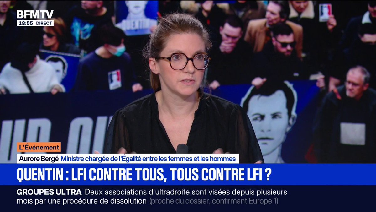 La France insoumise est "un parti passionnément antisémite", estime Aurore Bergé