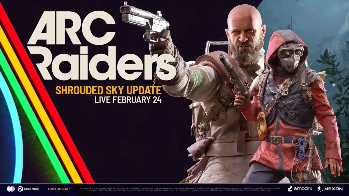 Arc Raiders - Shrouded Sky Güncellemesi Yarın Yayınlanacak! 🔸Yeni Harita Koşulu: Kasırga 🔸İki yeni ARC: Firefly ve Comet 🔸Yeni Ücretsiz Raider Deck 🔸Yeni karakter özelleştirme seçeneği: sakal