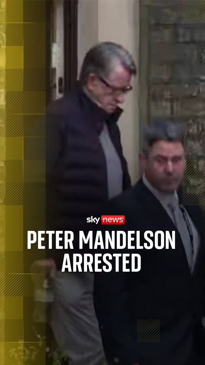 Peter Mandelson has been arrested on suspicion of misconduct in public office, the Metropolitan Police has said. Peter Mandelson has previously denied any wrongdoing