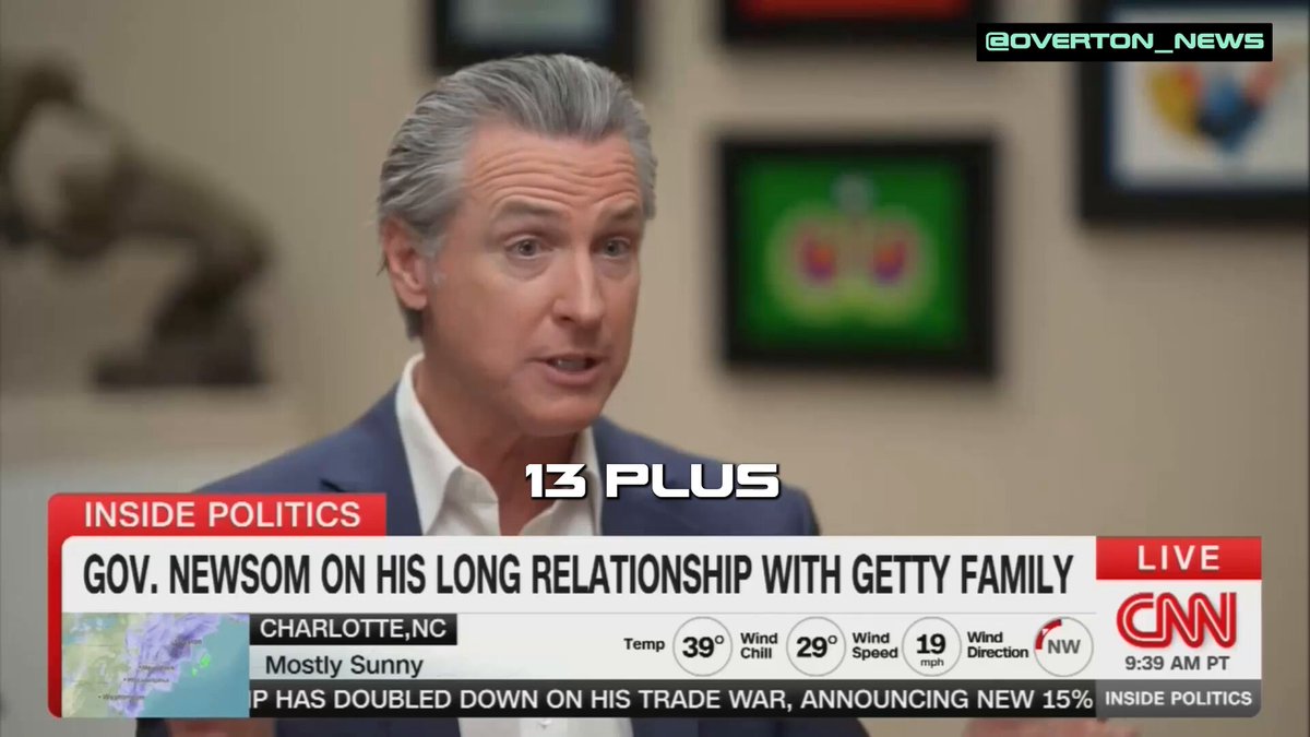 CNN’s Dana Bash continues to surprise everyone. She just forced Gavin Newsom to admit a hard truth about his privileged upbringing — something he was clearly hoping to gloss over as he tried to whitewash his past for 2028. You can see the pain on his face the moment he realized Bash wasn’t throwing him a softball. NEWSOM: “We had about 1000 employees at peak. I’m not saying that to impress you, but to impress upon you how entrepreneurialism has defined my life. But it was also defined in relationship to the Getty family.” “And with that came this notion…well, it was handed to you. It was given to you. You inherited it.” “As opposed to the hard work and that that grind that defined the lived experience.” Bash fired back. BASH: “Can it be both?” “You have the hard work and grind…and you had doors opened.” Newsom tried to play it down, but Bash reloaded. NEWSOM: “Yeah…oh no…and that’s—” BASH: “I mean, it’s not just the Getty’s…your grandfather and your father were both VERY connected in San Francisco.” Later, Newsom tried to pitch his lavish trips in his youth as “adventures,” but Bash once again hit him with a dose of reality. BASH: “These weren’t just adventures.” “You went on safaris, you took pictures from helicopters. You were partying with Jack Nicholson…”
