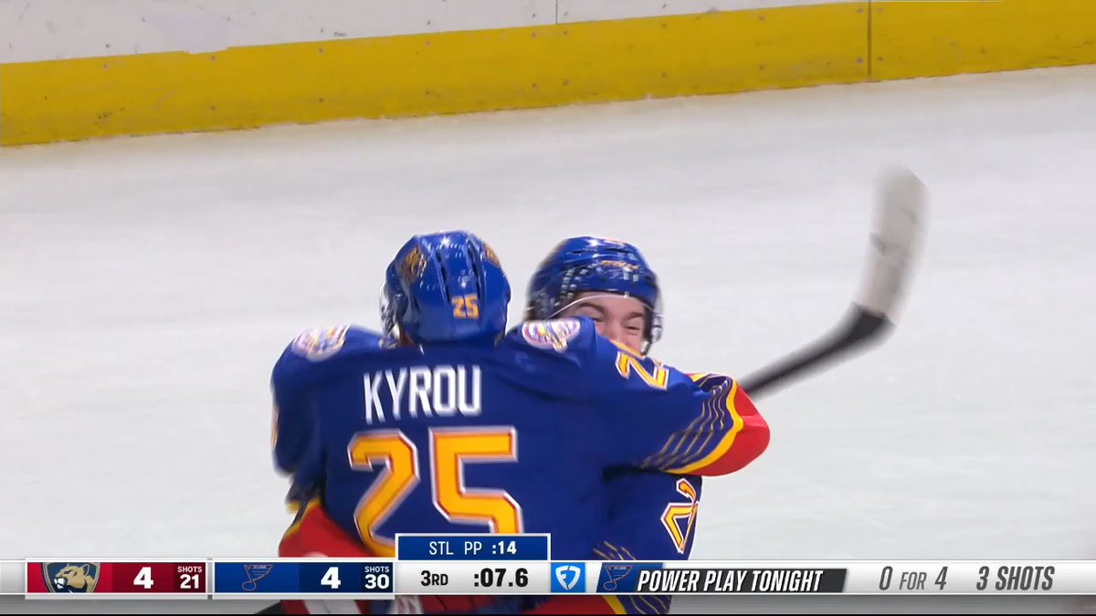 Was there ever any doubt that this last-second Snuggy Snipe would win Goal of the Month?? #stlblues | Morgan & Morgan