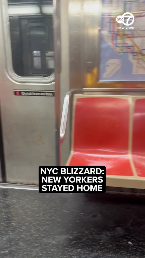 New Yorkers heeded the call and stayed home.