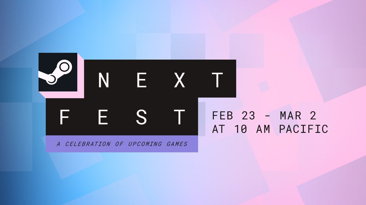 Steam Next Fest is back with new demos from now until March 2! Check out of demos of every genre and wishlist your favorites. Browse by genre, theme, or feature, or check out the For You tab for recommendations based on what you've been playing!