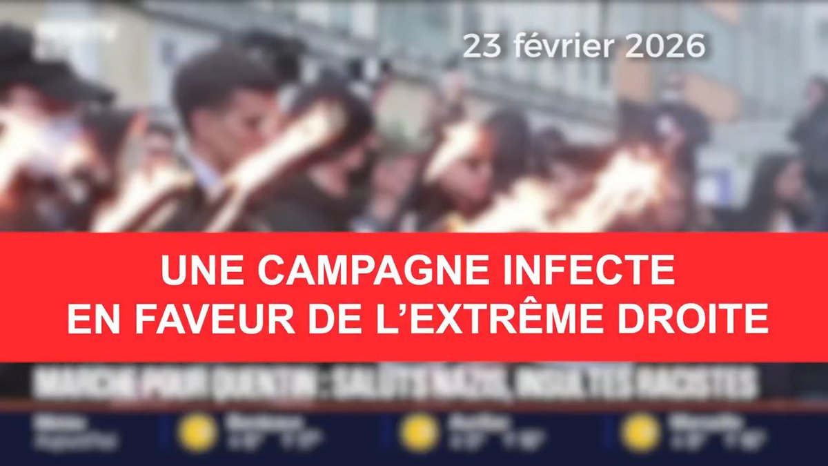 Après la mort du militant royaliste identitaire Quentin Deranque : extrême droite, droite, gouvernement et une partie du PS, la véritable meute. Mon édito en vidéo ⬇️