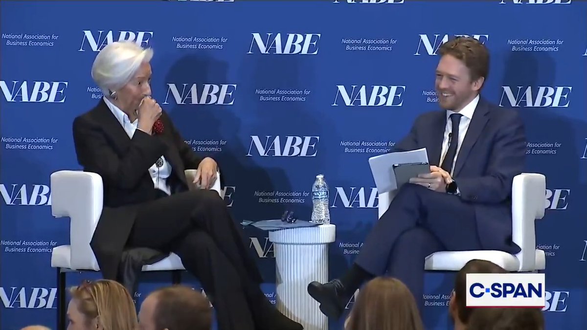 ECB President Christine Lagarde on Kevin Warsh possible becoming the next Federal Reserve Chair: Panelist: "What do you think is going to be his greatest challenge?" Lagarde: "To do his job."
