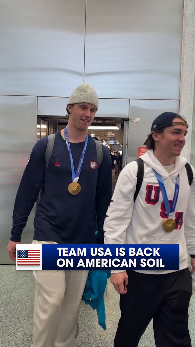 Team USA is officially back from the #MilanoCortina2026 #WinterOlympics 🥇