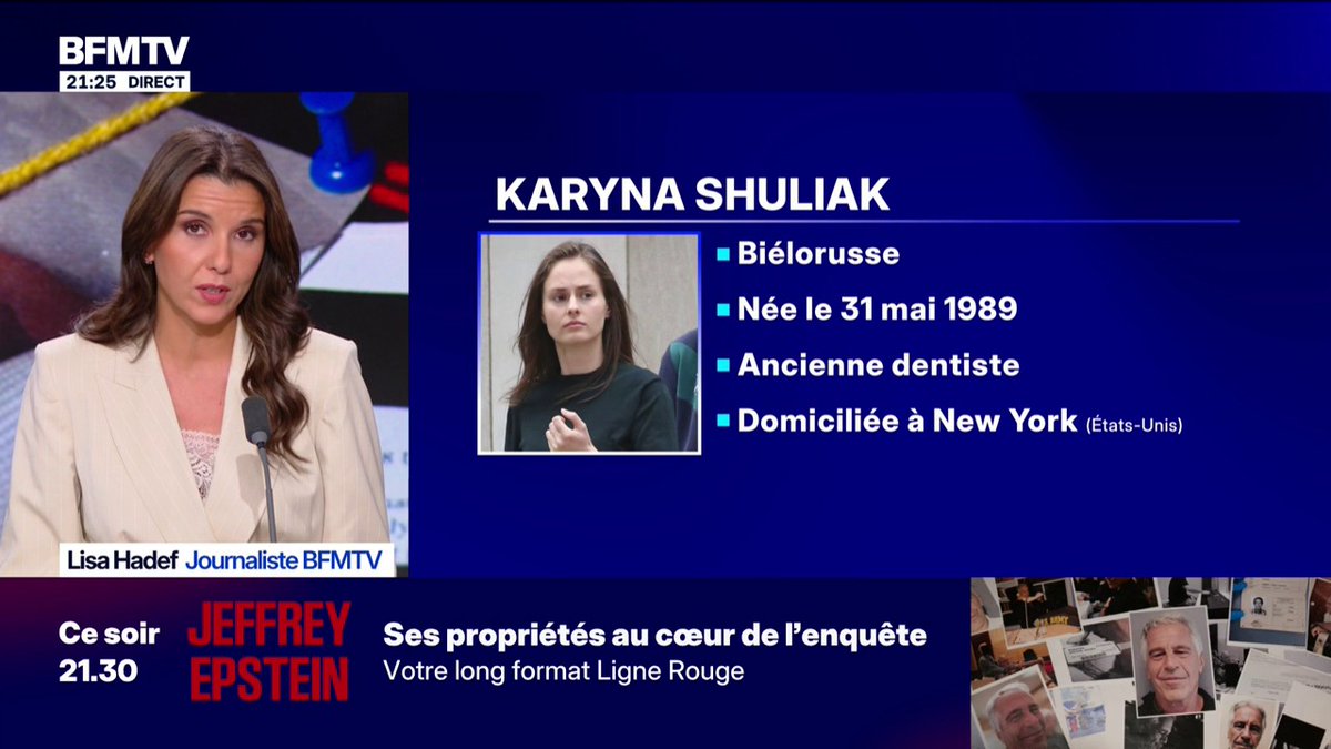 Qui est Karyna Shuliak, la dernière compagne de Jeffrey Epstein ?