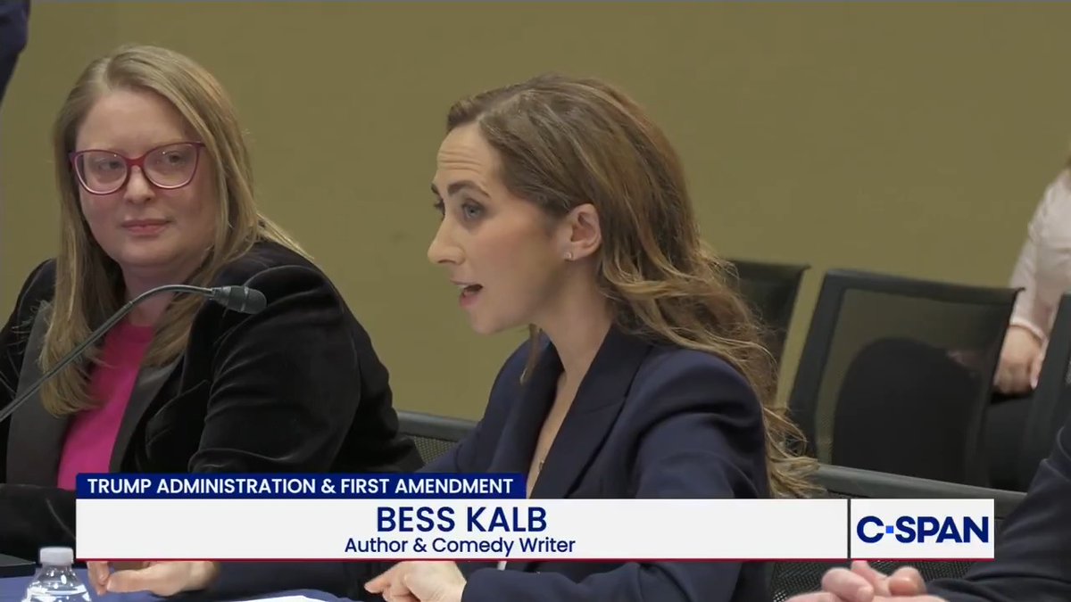 Former Jimmy Kimmel Writer Bess Kalb: "For late night comedy writers the president is our best and worst audience. He is our best audience because unlike most Americans he watches late night television…He is our worst audience because his inexplicably bruised skin is very thin."