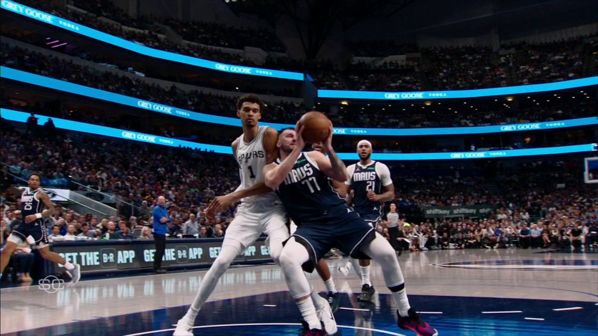 Luka Doncic's pass over Wemby was tough, but he makes it look second nature 😤 "Sometimes I don't think, I just do stuff." (via Omar Raja)