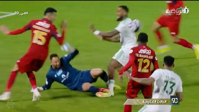 🚨🚨🚨🚨🚨🗣️ المحلل التحكيمي نواف شكرالله: مهاجم #الأهلي توني لا يستحق البطاقة الحمراء أو الطرد في هذه اللقطة مع حارس #ضمك.