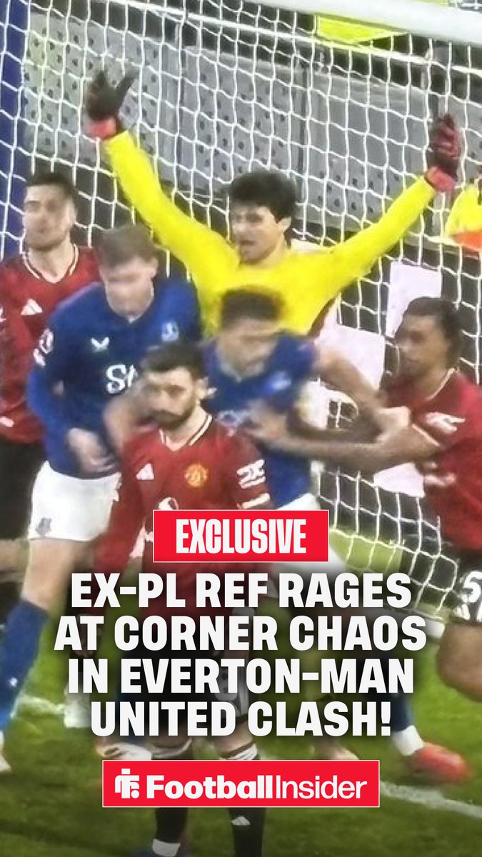 🤬 "This is a PGMOL matter, take some 𝙖𝙘𝙩𝙞𝙤𝙣." - Ex-PL ref KEITH HACKETT absolutely explodes at corner chaos in Everton-Man United clash.