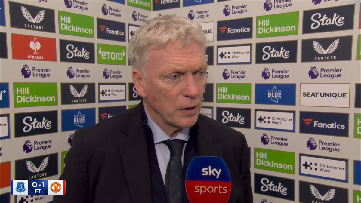 "We just weren't organised well enough" 😕 David Moyes wasn't pleased with how his side were set up for Manchester United's goal 🎙️