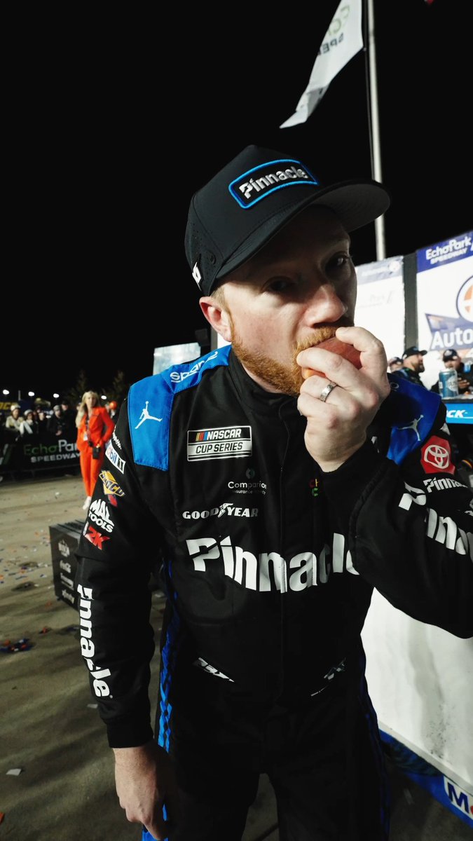 Life's a peach when you win. Just ask Sophie Cunningham, West Wilson and Tyler Reddick. 🍑