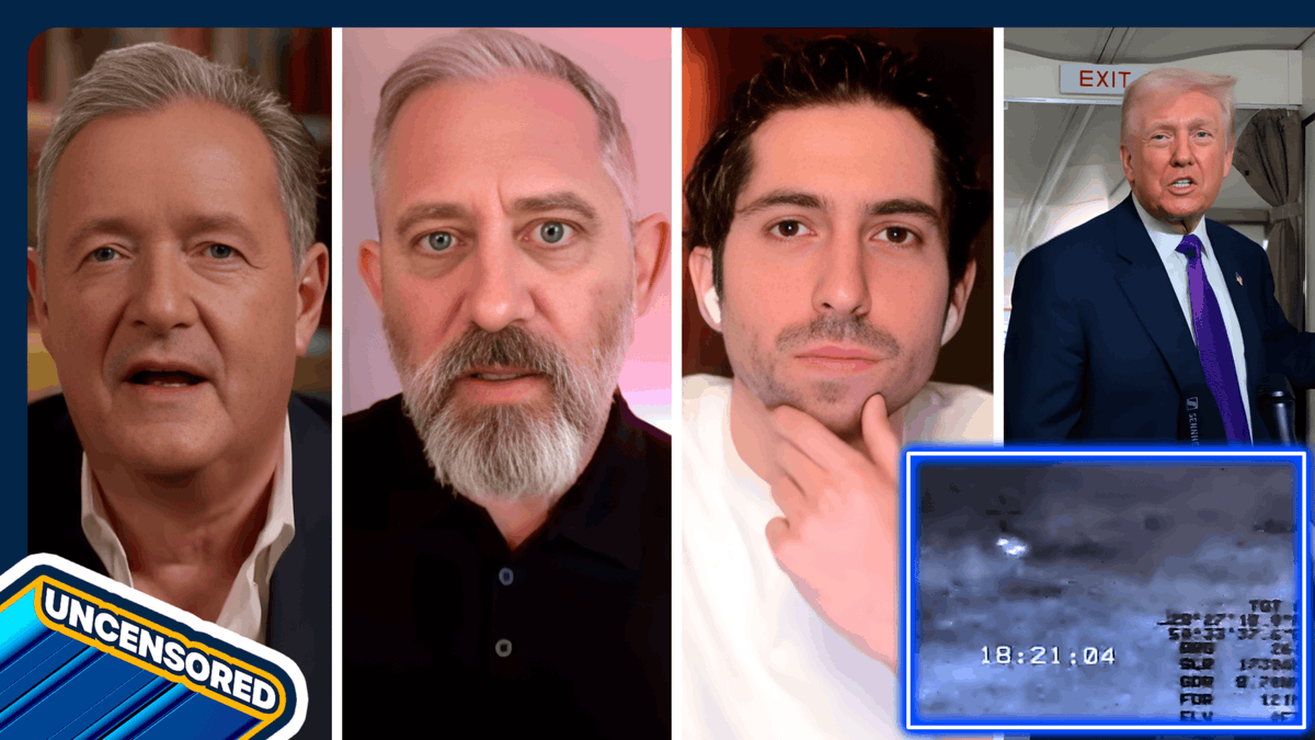 'People have had contact, including our government... yes, UFOs are REAL.' Trump wants the information on aliens and UFOs out - what's been hidden from us? Just dropped!👇 📺 Piers Morgan | Jeremy Kenyon Lockyer Corbell | Jesse Michels | Michael Shermer