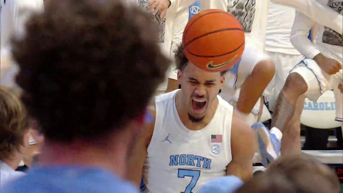 SETH TRIMBLE WITH THE STEAL AND FINISH 💥 Watch No. 24 Louisville-No. 18 North Carolina on ESPN and the ESPN App 🍿