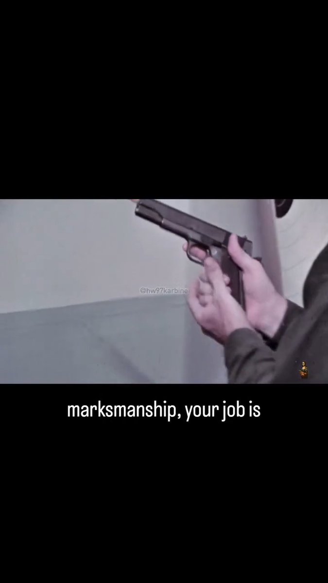 Marksmanship training has come a long way 📜 Train accordingly... 🇺🇸 #history #army #M1911 #45ACP #pencil #WWII #WWI #HardBall