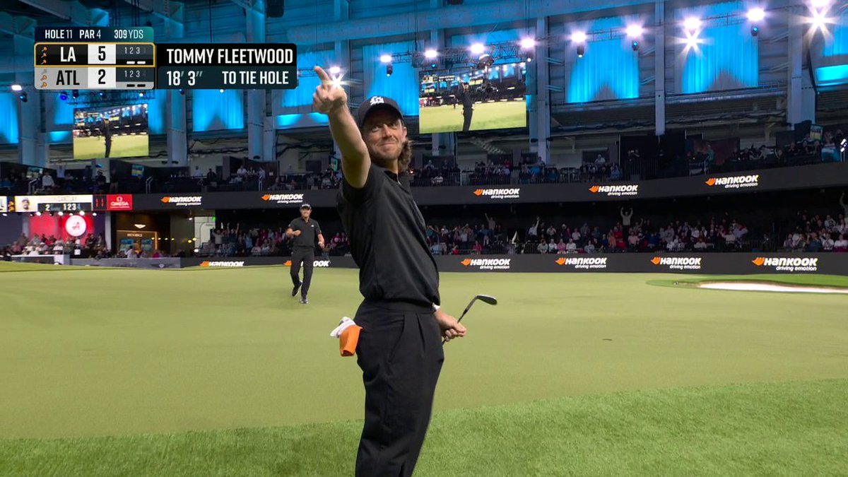 Tommy Fleetwood is CLUTCH 😤 Watch LA Golf Club vs Atlanta Drive GC on ESPN2 and the ESPN App