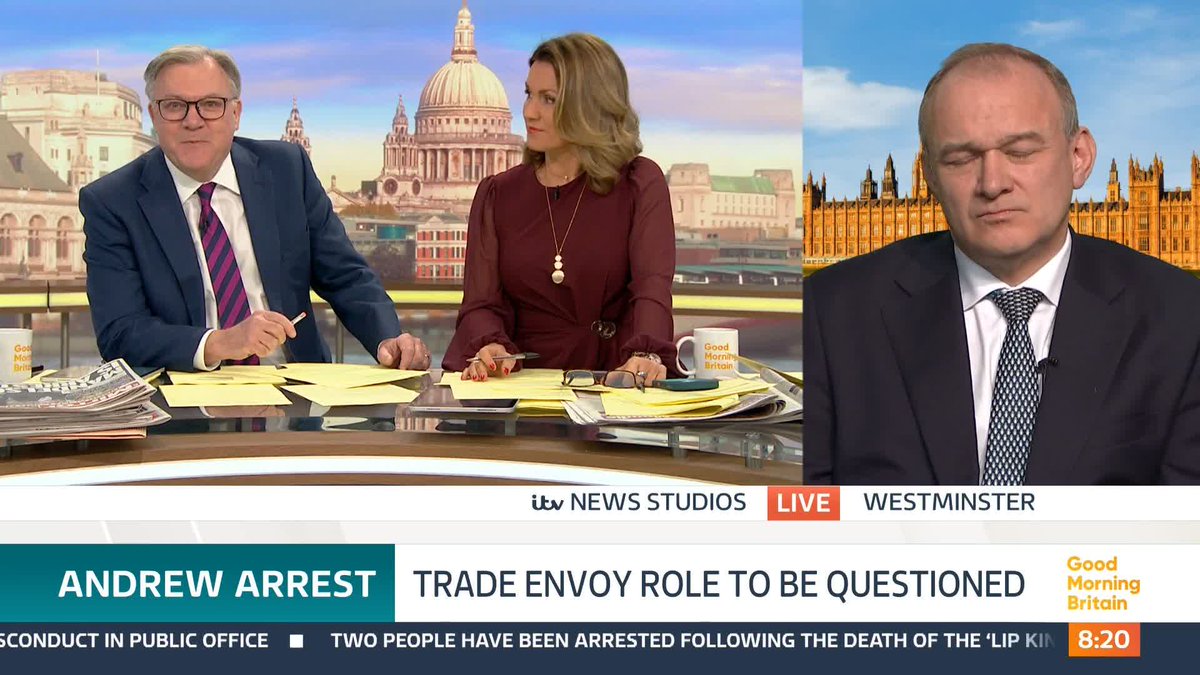 'I think we should apologise to the victims,' says Ed Davey after the his comments about Andrew Mountbatten-Windsor during his time as a business minister in the Cameron government