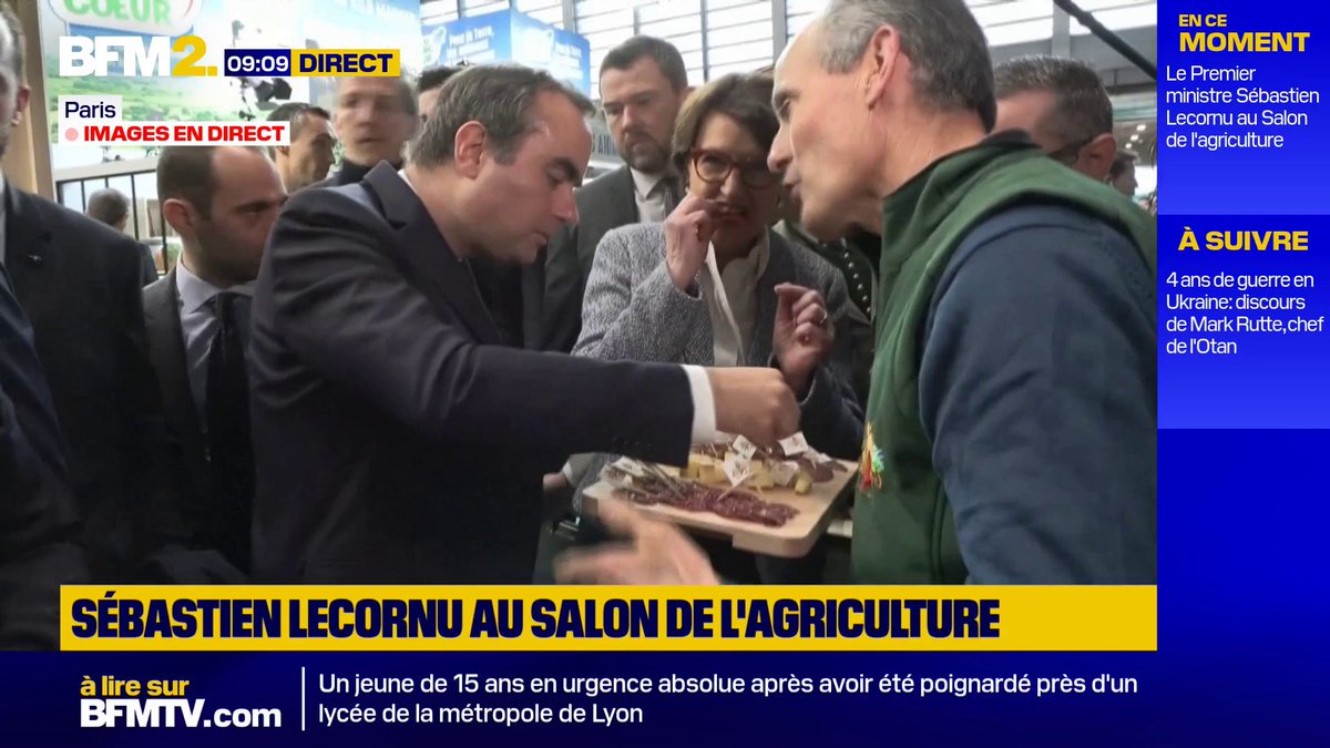 Sébastien Lecornu en visite au Salon de l'agriculture #BFM2
