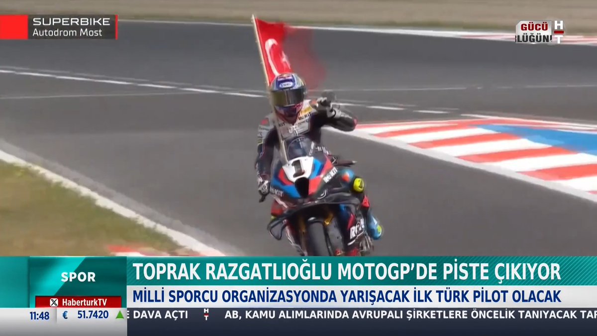 Toprak Razgatlıoğlu MotoGP'de piste çıkıyor. Milli sporcu, organizasyonda yarışacak ilk Türk pilot olacak.