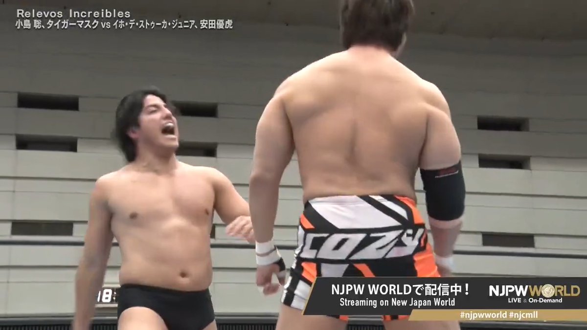 🇲🇽FANTASTICA MANIA 2026🇲🇽大阪大会‼️ ヤングライオン安田、小島相手に真っ向勝負を挑む🖐️💥 🆚 小島 聡【SATOSHI KOJIMA】 &amp; タイガーマスク × イホ・デ・ストゥーカ・ジュニア &amp; 安田優虎 視聴＆登録⏩「NJPW WORLD」で検索📱 #NJPW #njpwworld #njcmll