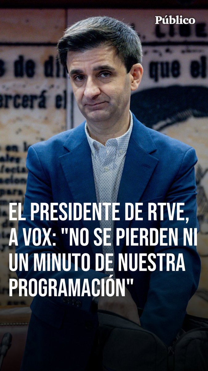 🎥 José Pablo López, presidente de RTVE, responde a los ataques de Vox: "Nos amenazan con la bomba atómica, pero no se pierden ni un minuto de nuestra programación"