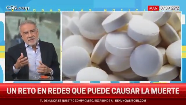 🚨 Un reto viral que puede causar la muerte 📲 El desafío consiste en que grupos de adolescentes ingieran grandes cantidades de paracetamol ⚠️ Gana quien permanece hospitalizado durante más tiempo 📲 Por C5N y en