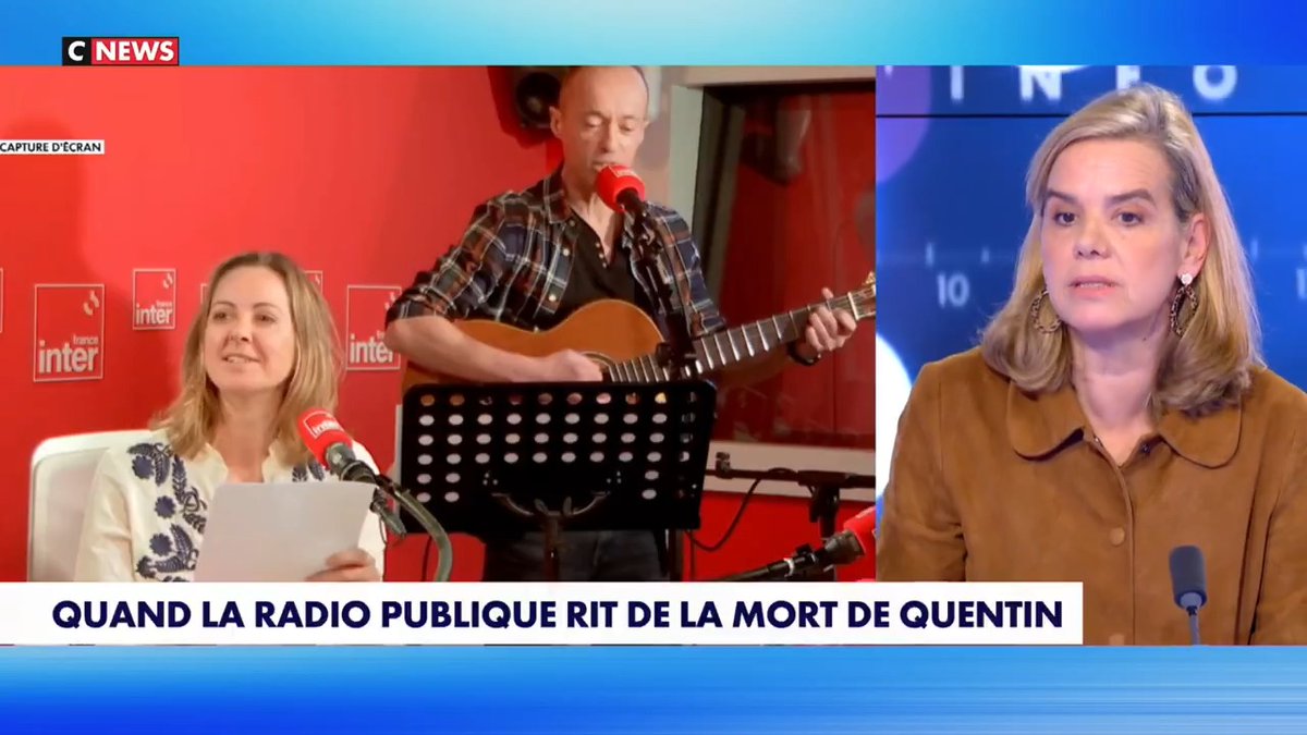 📺 « Je me pose la question : à quel moment se sont-ils dit "tiens, moquons-nous de la mort de Quentin, insultons-le, crachons sur sa marche blanche, ça va être drôle » ? Et c’est avec notre argent… et celui des parents de Quentin. » Gabrielle Cluzel sur Face à l’Info (CNEWS)