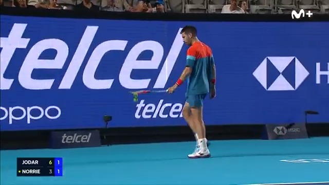 Le está pegando con confianza. Le está pegando muy duro. Lo de Rafa Jódar en Acapulco es cosa seria. #LaPistaDelTenis