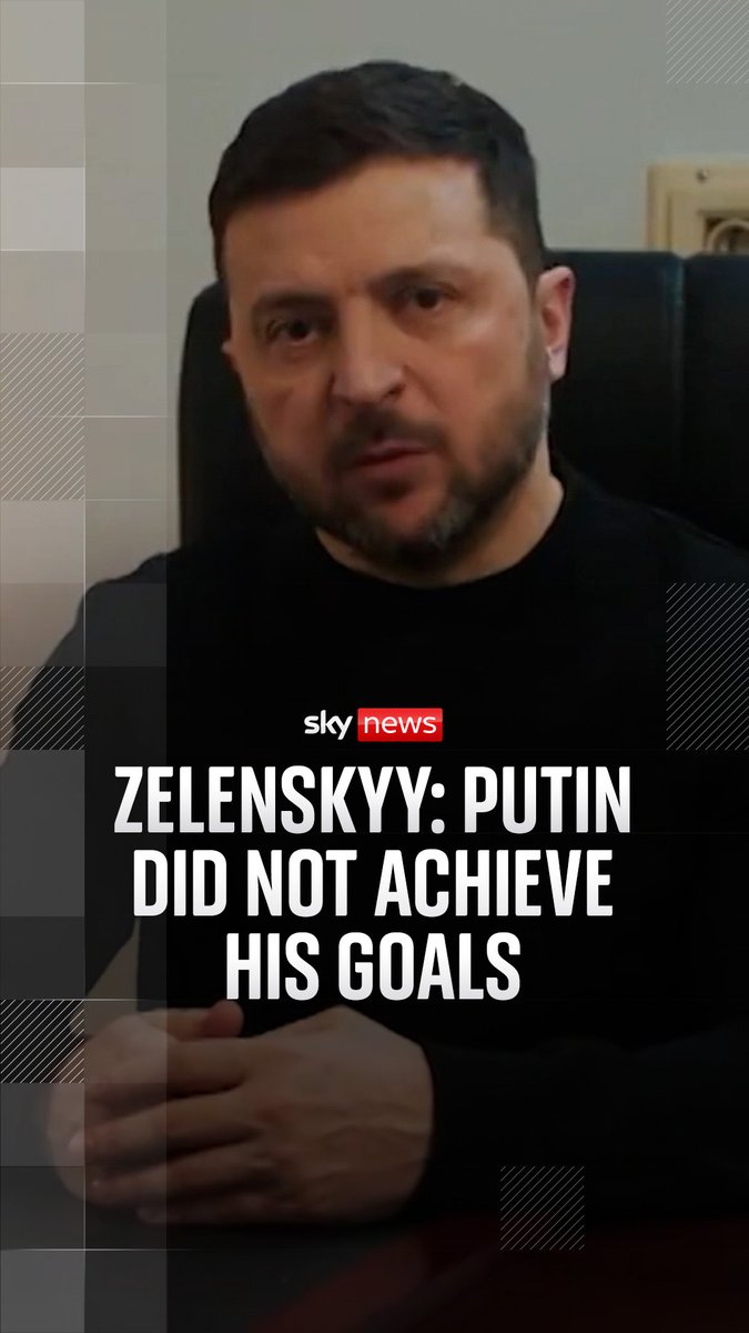 Ukrainian president Volodymyr Zelenskyy has published an 18-minute address on social media as the country marks four years since Russia's invasion. In his speech, Zelenskyy stressed that Vladimir Putin had failed to achieve his war goals, and also invited U.S. President Donald Trump to visit the country. 🔗