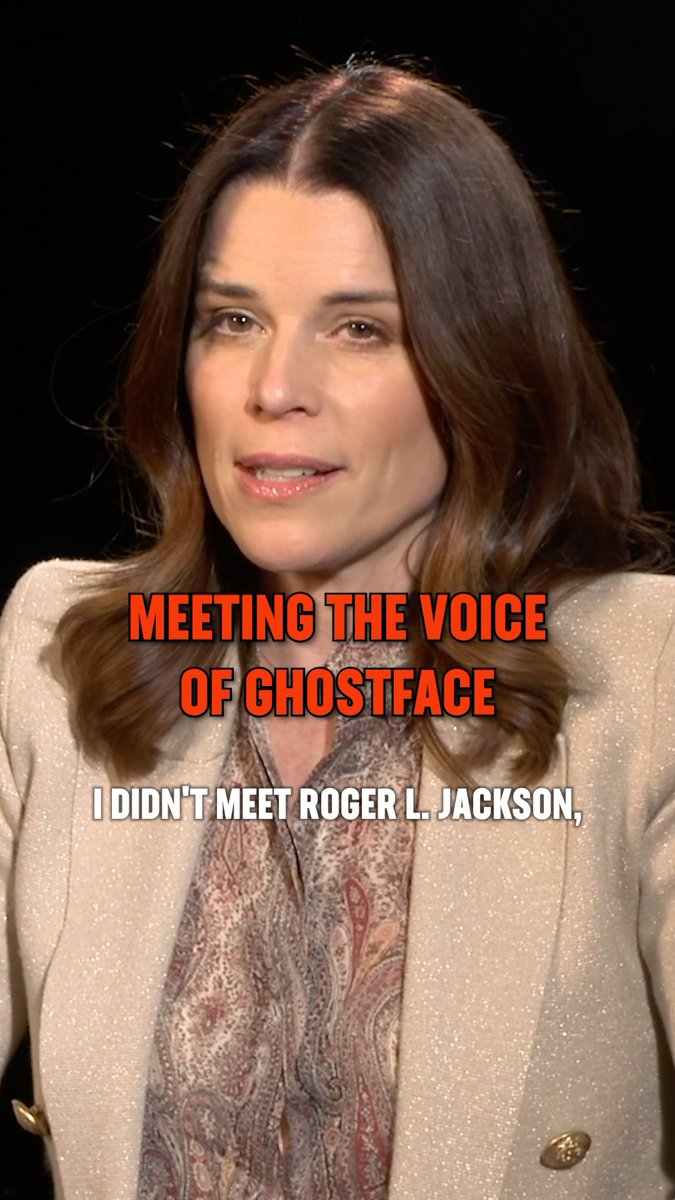 Neve Campbell reveals she didn't meet the person behind the voice of Ghostface until the third #Scream film.