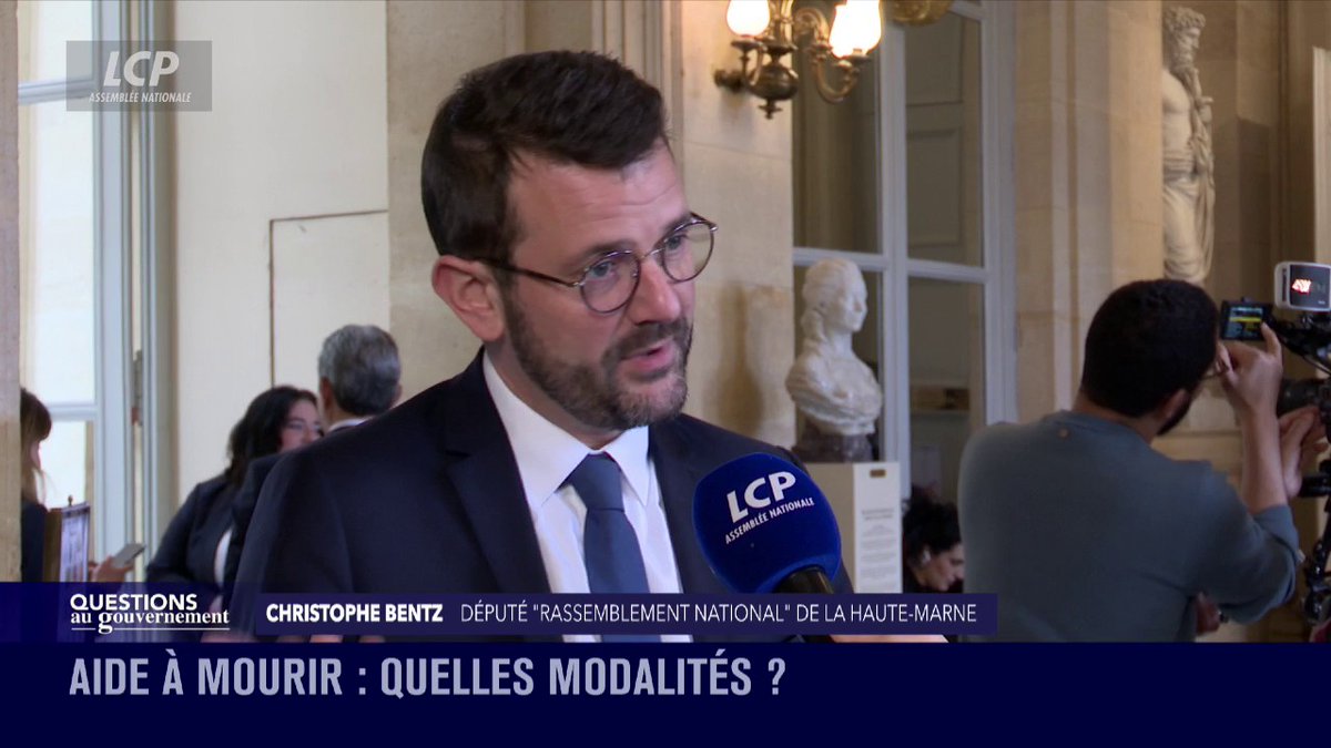 #FinDeVie : "Je suis un opposant total à ce texte qui est est une bascule de civilisation", déclare Christophe Bentz. Il regrette "des amendements dérives" qui ont "fait sauter des gardes-fous" lors de l'examen du texte en commission et dans l'hémicycle. #QAG #DirectAN