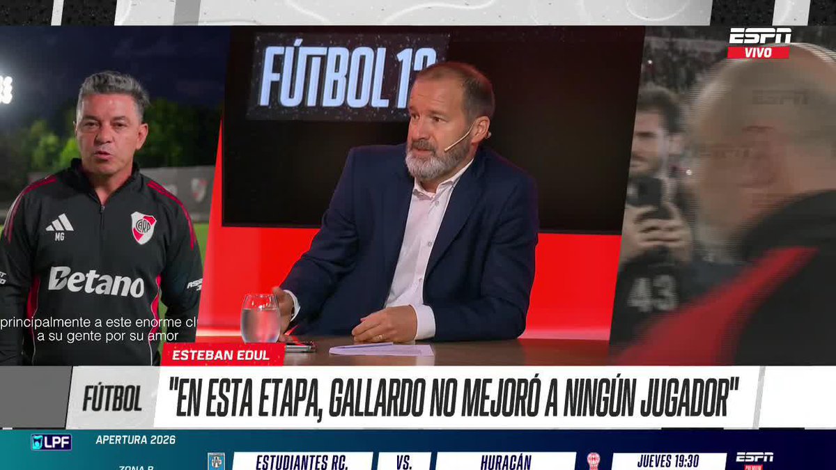 🏟️ ¿ESCÁNDALO EN LINIERS? ¿Qué pasó entre Gallardo y el plantel de River en el entretiempo vs Vélez? ▶️ Mirá #ESPNF12 en el Plan Premium de #DisneyPlus