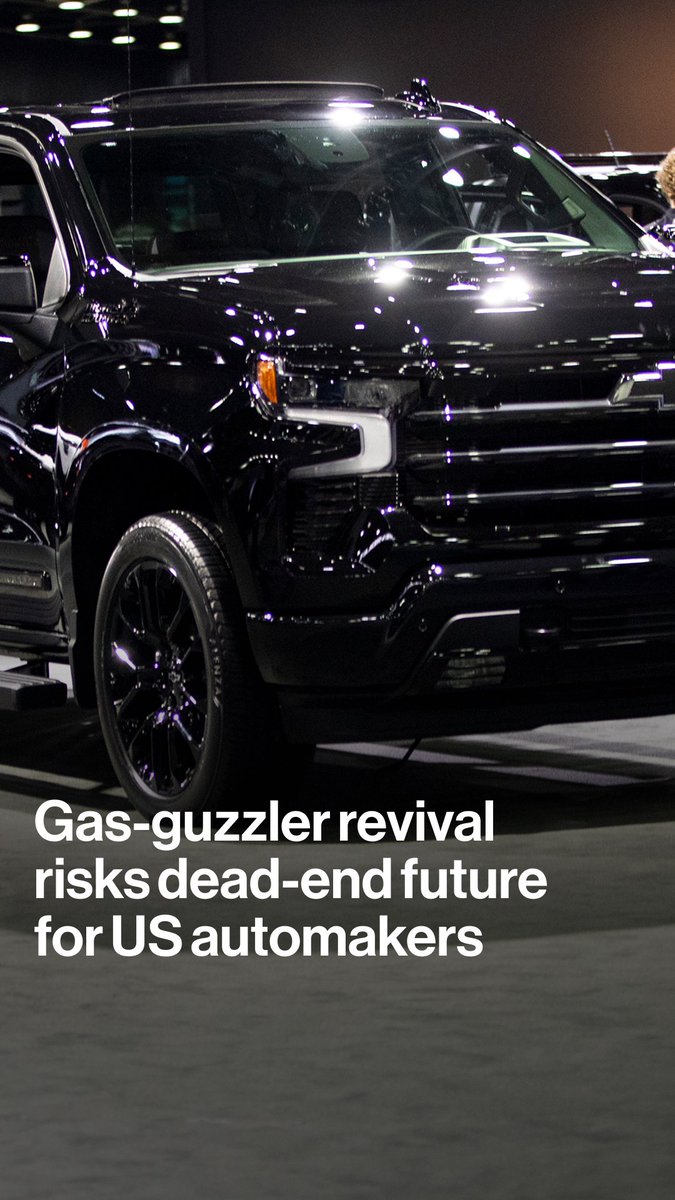 Detroit automakers are pivoting from EVs to selling more gas-burning trucks and SUVs after Donald Trump gutted climate regulations, allowing them to make higher profits from large vehicles with big engines. Keith Naughton explains why these companies could be heading toward a cliff