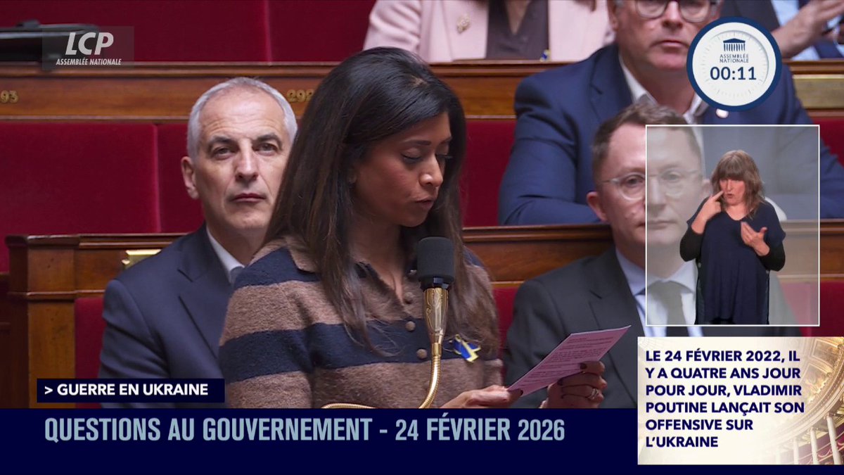 « Pendant que les extrêmes bloquent les soldats et les civils ukrainiens meurent » magnifique Prisca THEVENOT qui dénonce le #RN qui bloque avec Orban l’aide de 90 milliards en jour anniversaire de l’invasion russe 😈intervention implacable #qag
