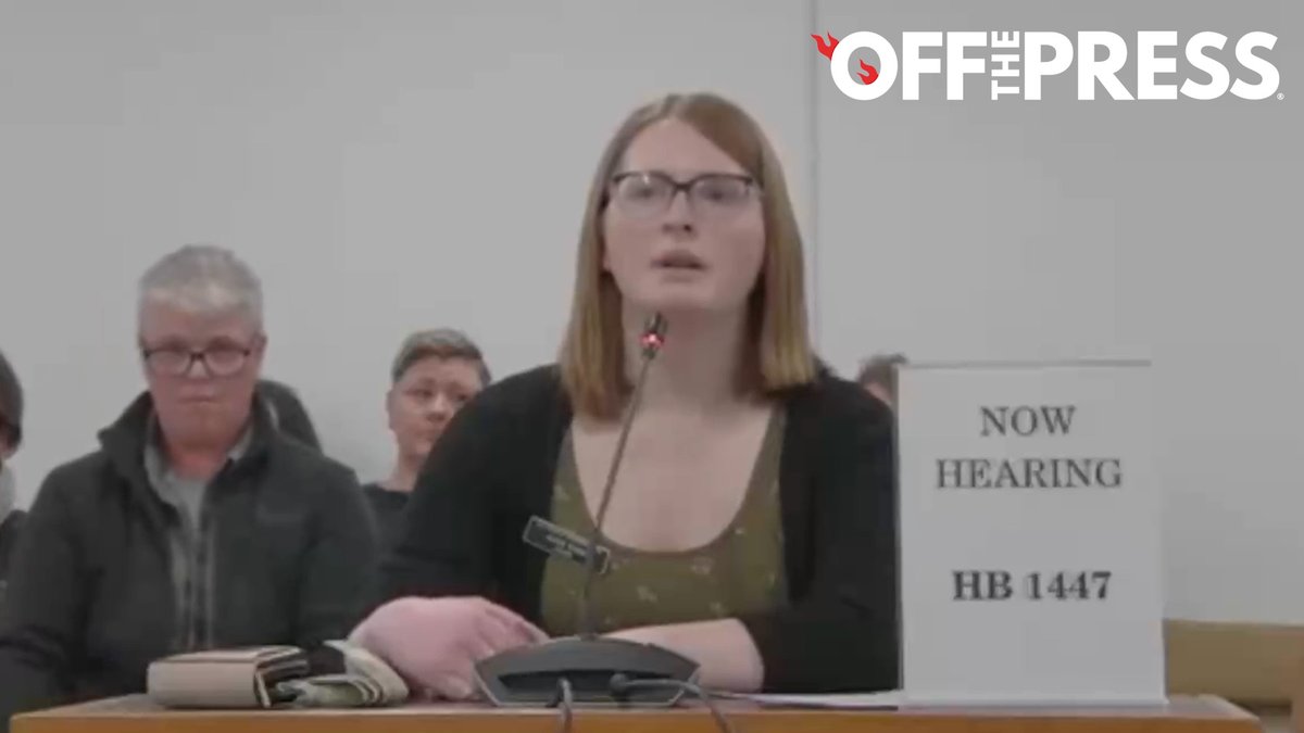 🚨WATCH: A transgender New Hampshire lawmaker says keeping biological males out of girls' spaces is a "completely manufactured issue." Rep. Alice Wade (D) made the comment while testifying against HB 1447, which would create a legal definition of sex and require access to bathrooms and changing areas to be governed by that definition. "We are less than 1% of the population, but this has been made into a national issue because people think it's a winning political issue. It's not," Rep. Wade said. Wade also vowed to pay anyone in the room who could prove Wade is transgender, noting "you cannot do that."
