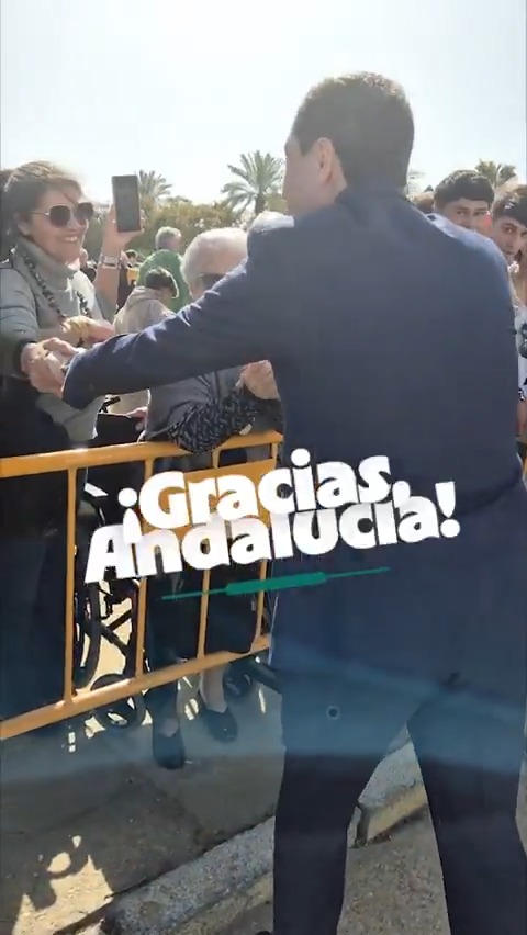 ¡Gracias por el afecto y el cariño, #Andalucía! Nuestra tierra seguirá avanzando con lealtad, respeto, empatía y con paso seguro.