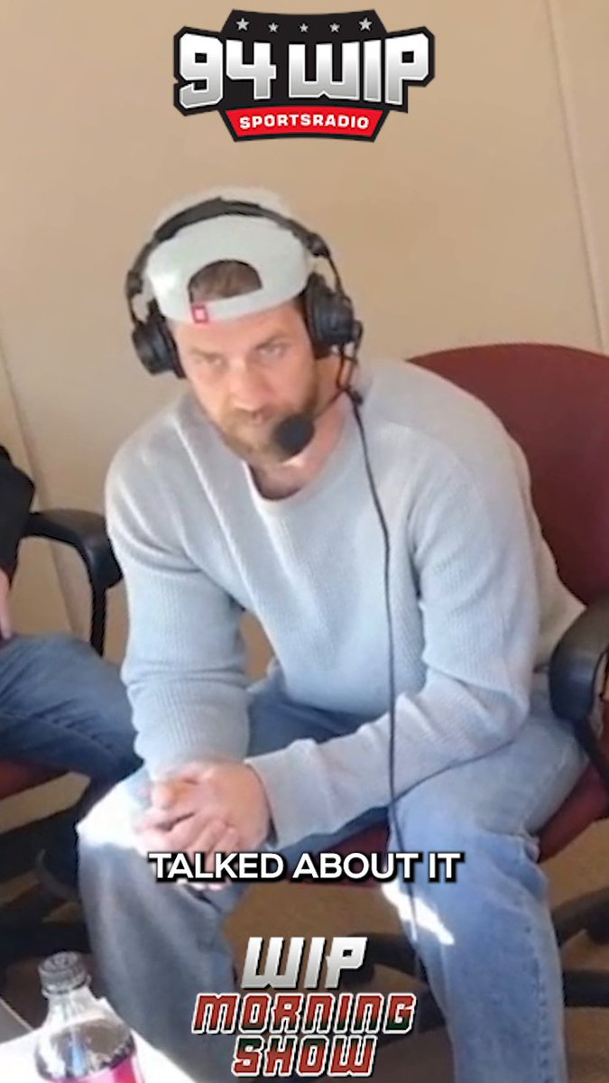 Phillies' Bryce Harper on the idea of wanting to bring back Rhys Hoskins this offseason: "We never talked about Rhys this offseason...Obviously, you'd always love to have Rhys back in any fashion. It kind of just doesn't fit for us as a team right now with the DH spot, first base, outfield. Didn't really make sense."