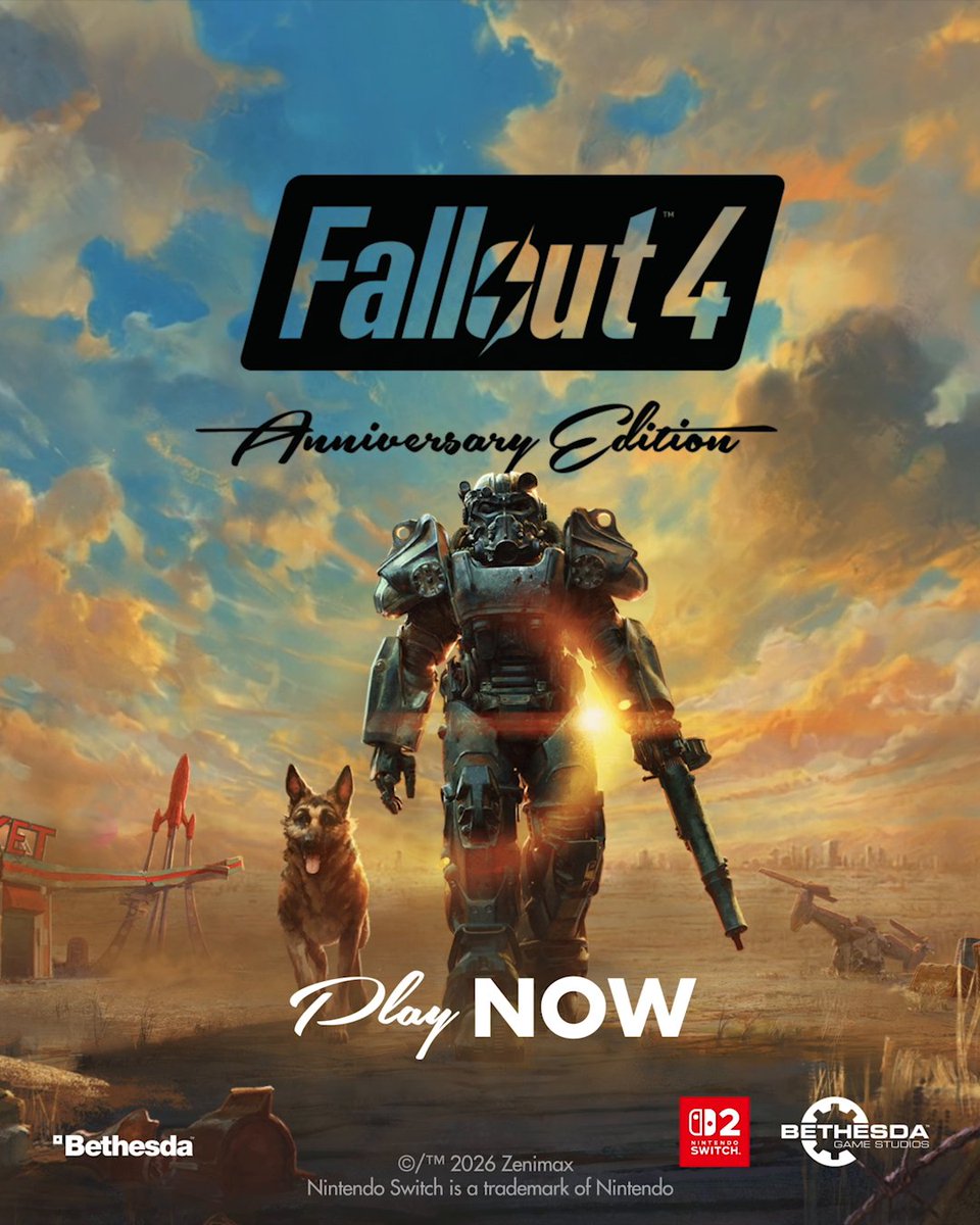 Today, Fallout 4 makes its way on to Nintendo Switch 2! 60fps and 40fps modes included.